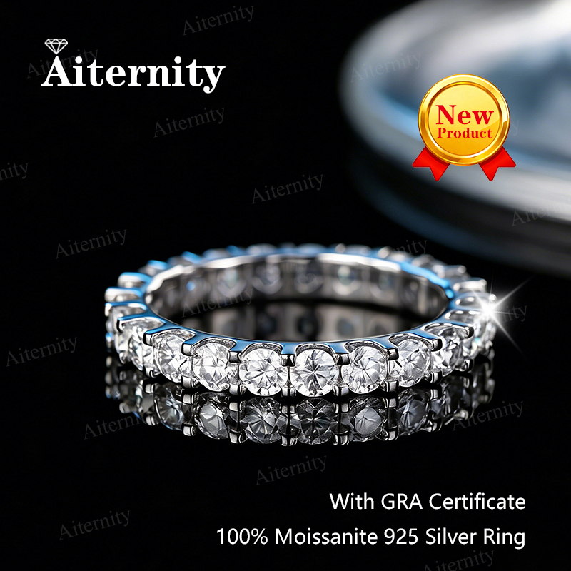 Vs Smartwatch - Cincin Perak S925 3.0mm Moissanite D