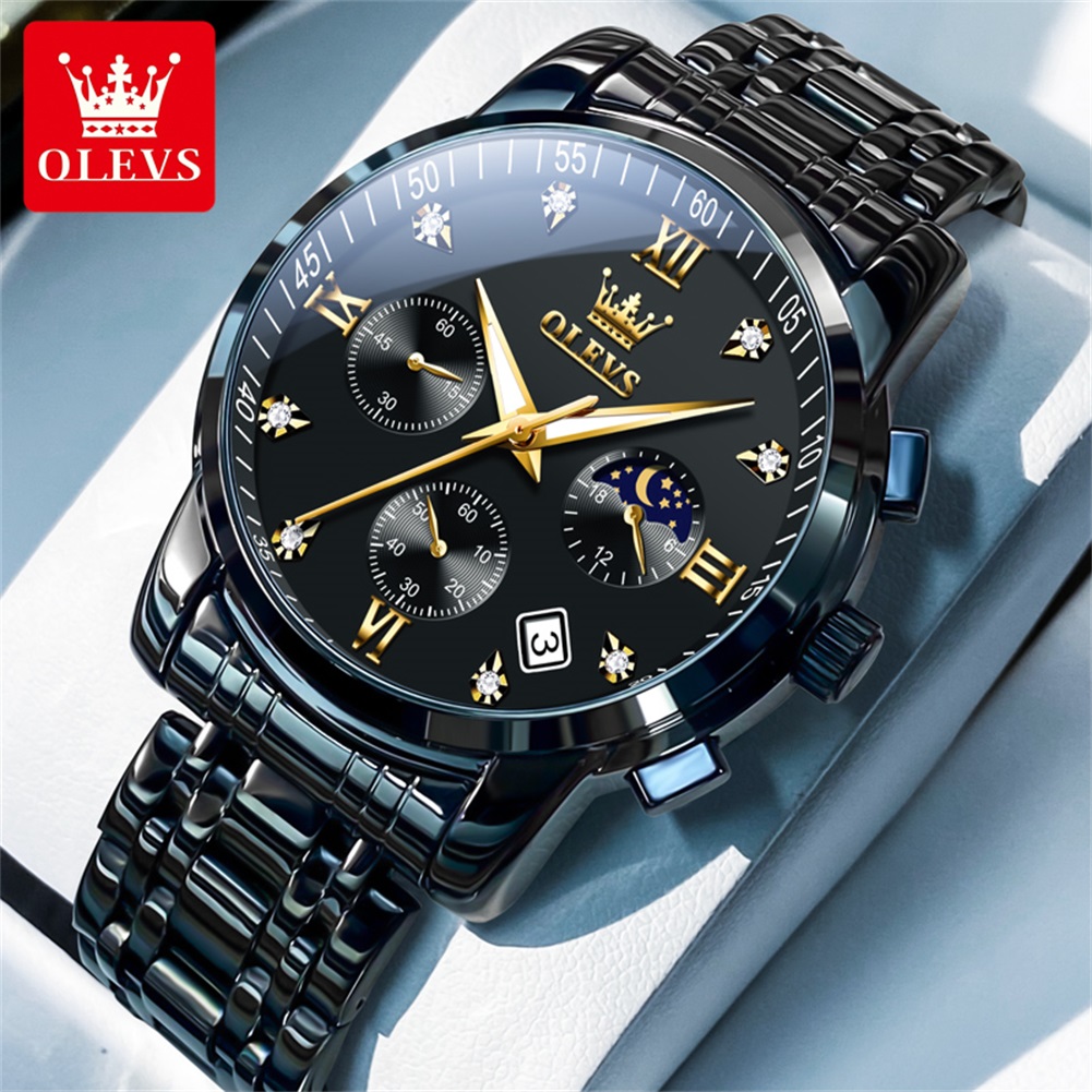 Analog Quartz Watch - OLEVS Jam Tangan Pria Populer Jam