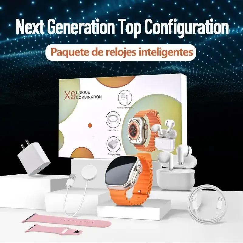 Smartwatch Premium Watches For Women - Set Smartwatch Premium 6-in-1 dengan Earbuds