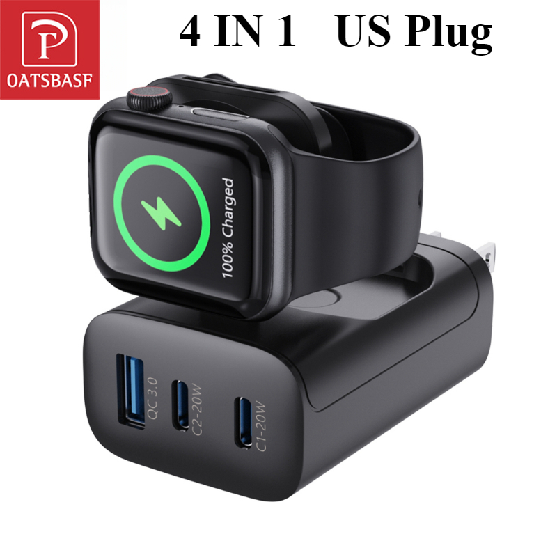 Smartwatch Apple Watch - Oatsbasf adaptor pengisi daya nirkabel QC3.0,