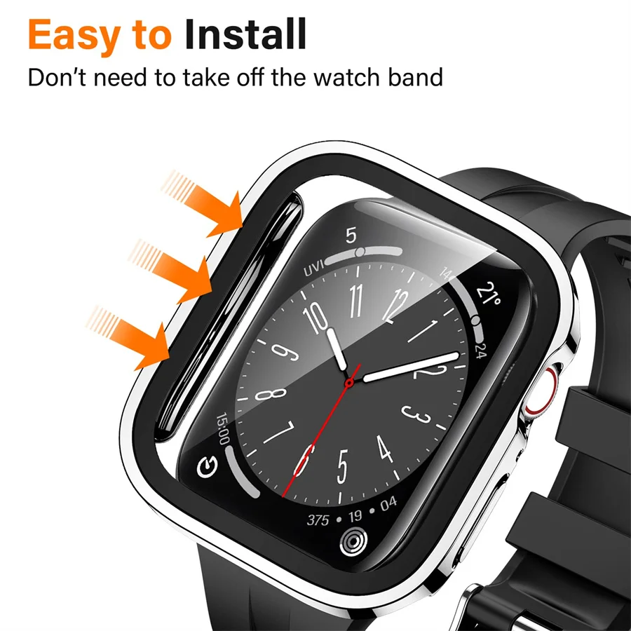 Kaca + penutup untuk Apple Wat - Smartwatch Apple Watches For Women ulasan dan harga