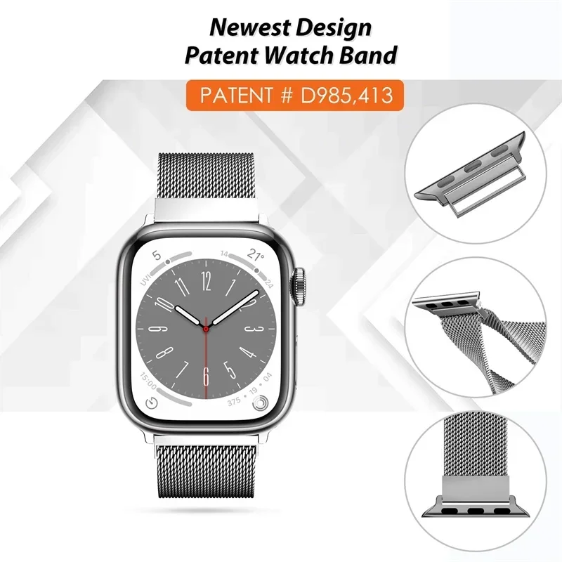 Milanese gelang logam untuk ap - Smartwatch Apple Watches For Women ulasan dan harga