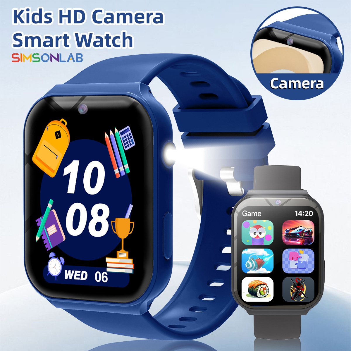 Jam Tangan Pintar Anak HD Kame - Smartwatch Watches Gift For Boys On Birthday ulasan dan harga