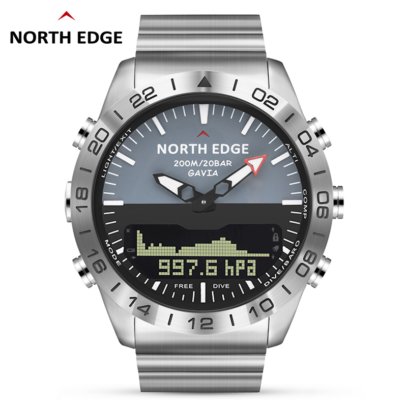 NORTH EDGE Jam Tangan Menyelam - Smartwatch Army Watches For Men ulasan dan harga