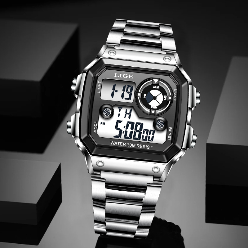 LIGE Jam Tangan Pria Elektroni - Analog Quartz Watch ulasan dan harga