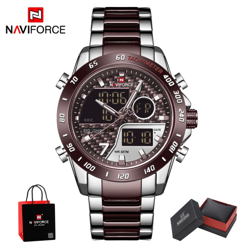 NAVIFORCE Jam Tangan Pria Anal - Analog Quartz Watch ulasan dan harga