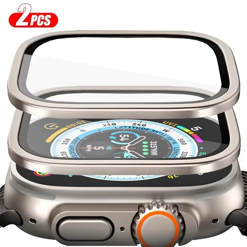 Casing Aloi Aluminium + Kaca T - Smartwatch Apple Watches For Women ulasan dan harga