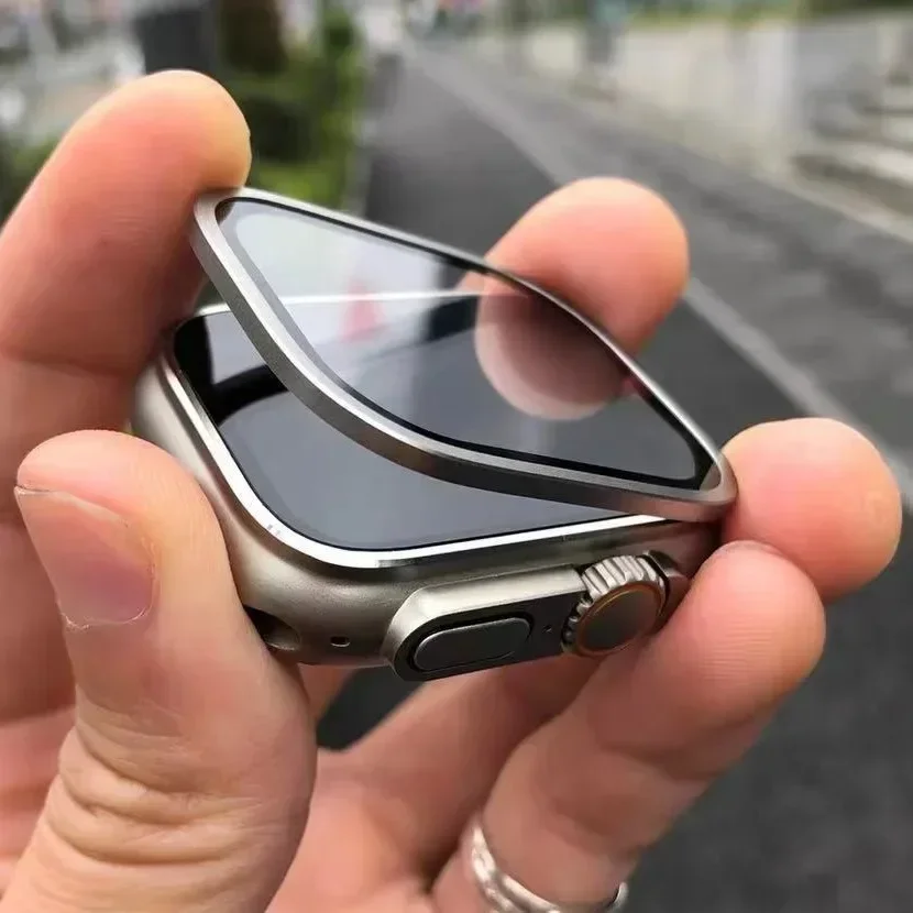Casing Aloi Aluminium + Kaca T - Smartwatch Apple Watches For Women ulasan dan harga