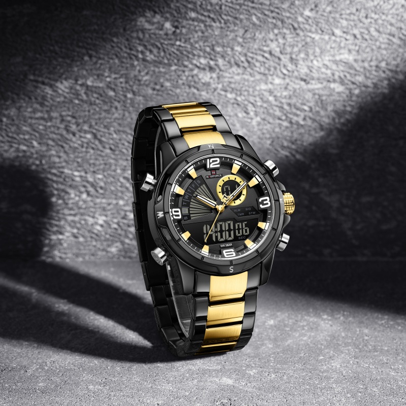 NAVIFORCE Jam Tangan Pria Dual - Analog Quartz Watch ulasan dan harga
