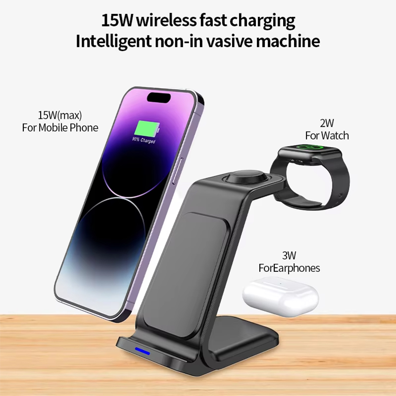 15W 3 in 1 Pengisi Daya Nirkab - Smartwatch Apple Watch ulasan dan harga